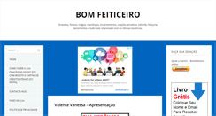 Desktop Screenshot of bomfeiticeiro.com