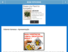 Tablet Screenshot of bomfeiticeiro.com